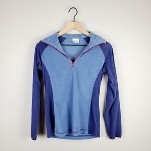 Columbia Blue Long Sleeve Quarter Zip XS